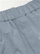 Adish - Sur Straight-Leg Logo-Appliquéd Ripstop Shorts - Blue