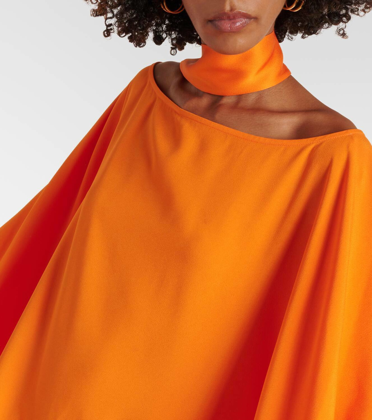 Taller Marmo Tevere scarf-detail crêpe cady kaftan