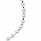 NUMBERING Men's 4mm Pearl Toggle Bracelet in Silver