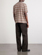 Beams Plus - Striped Cotton-Jersey T-Shirt - Brown