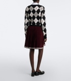 Thom Browne Cotton corduroy pleated miniskirt