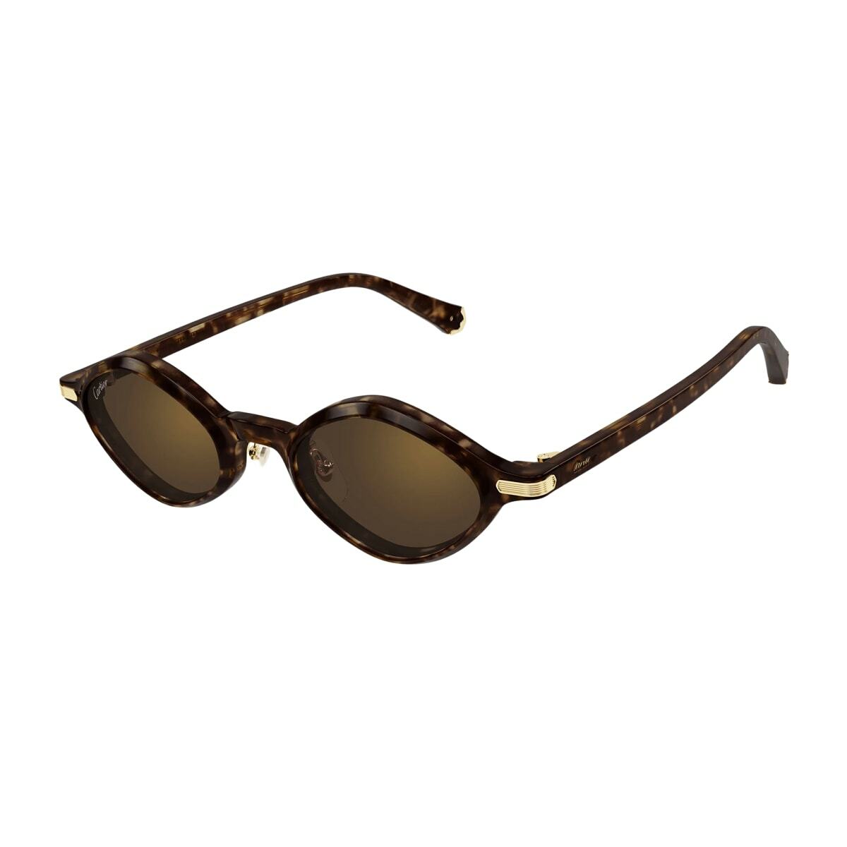 Cartier Eyewear Cartier Ct0540s Première De Cartier 002 Havana Brown Glasses