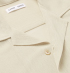 CMMN SWDN - Dexter Camp-Collar Tencel-Blend Mesh Shirt - Beige
