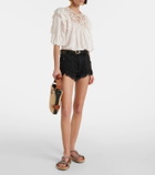 Isabel Marant Waltee leather-trimmed espadrilles
