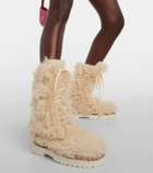 Magda Butrym Shearling lace-up boots