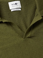 NN07 - Ryan Cotton and Linen-Blend Polo Shirt - Green