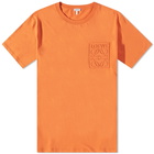 Loewe Men's Debossed Anagram T-Shirt in Orange