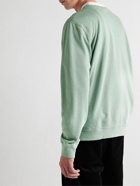 Onia - Garment-Dyed Cotton-Jersey Sweatshirt - Green