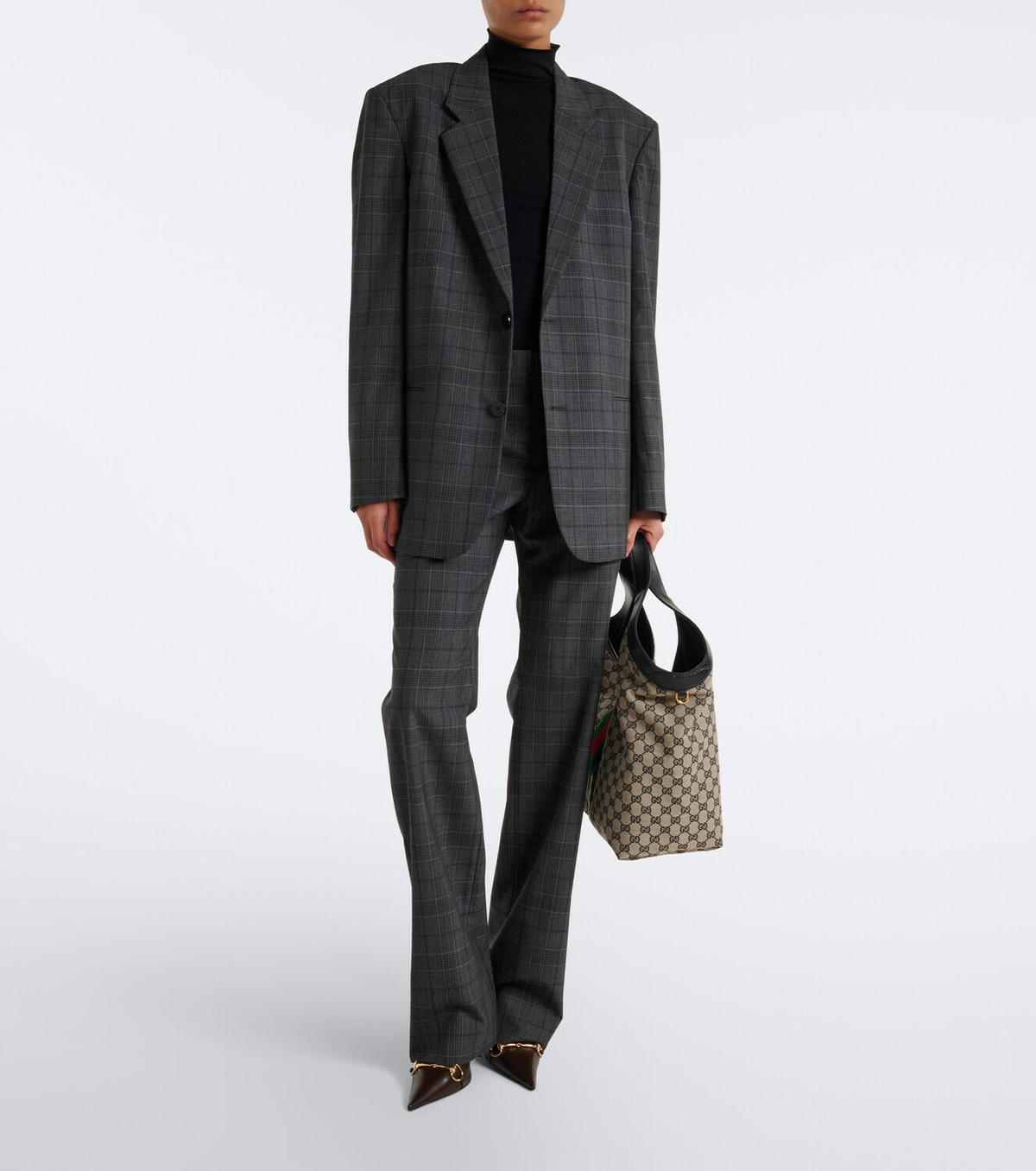 Gucci Gucci Giglio Large GG canvas tote bag