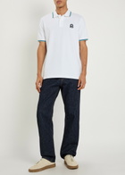 Sandbanks Logo Piqué Cotton Polo Shirt White
