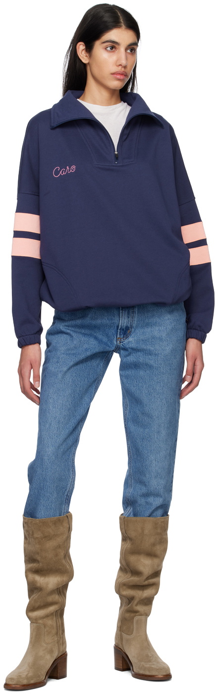 Caro Editions Navy Eliza Sweatshirt