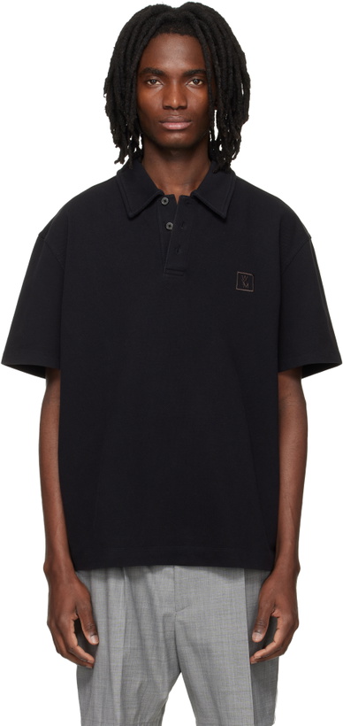 Photo: WOOYOUNGMI Black Back Logo Polo