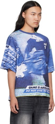 Gerrit Jacob Blue Printed T-shirt