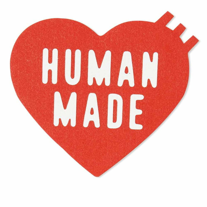 Photo: Human Made Men's Heart Coaster in Red