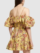 ULLA JOHNSON - Lila Printed Cotton Mini Dress