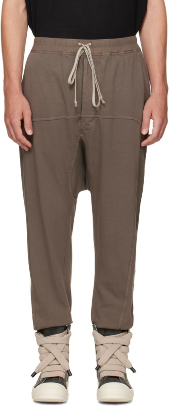 Photo: Rick Owens DRKSHDW Brown Tower Prisoner Drawstring Sweatpants