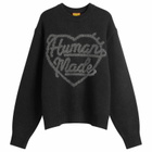 Human Made Men's Heart Knit Sweater in Black