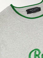 Rag & Bone - Logo-Embroidered Cotton Sweater - Gray
