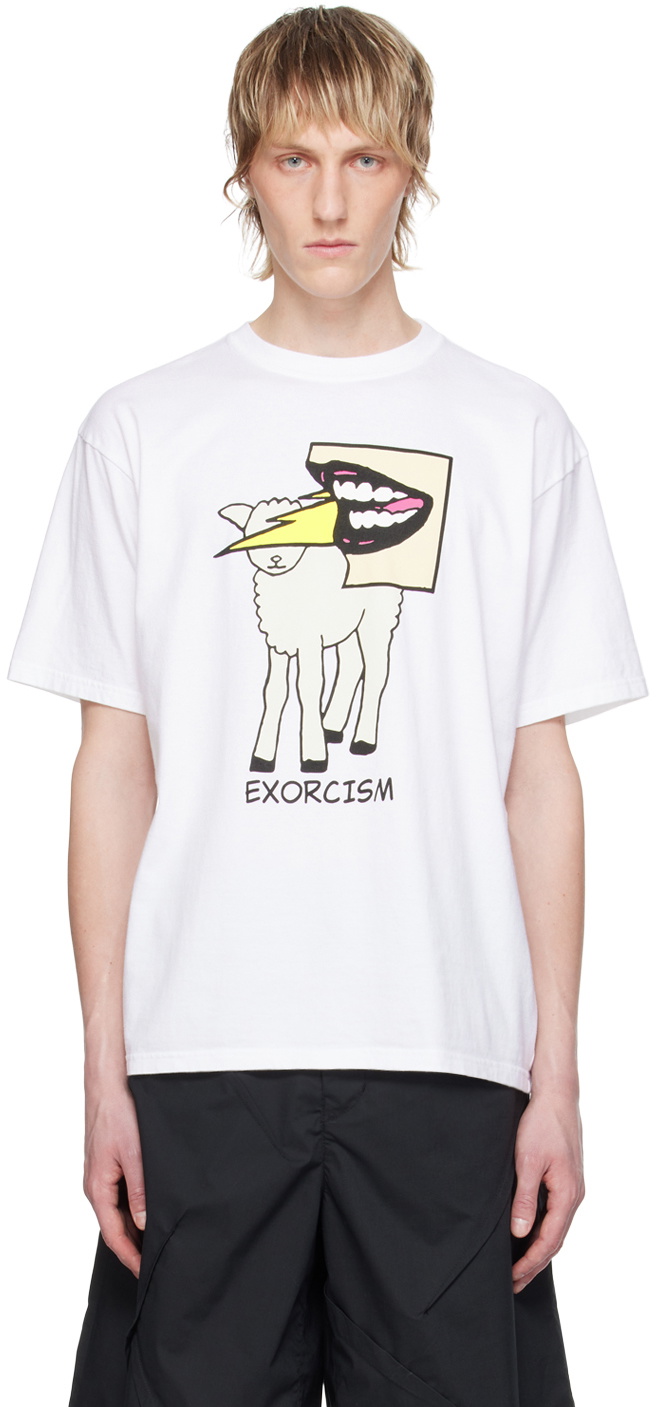 【関税込み】Undercoverism ホワイト グラフィックTシャツ UNDERCOVER White Graphic T-Shirt Undercover