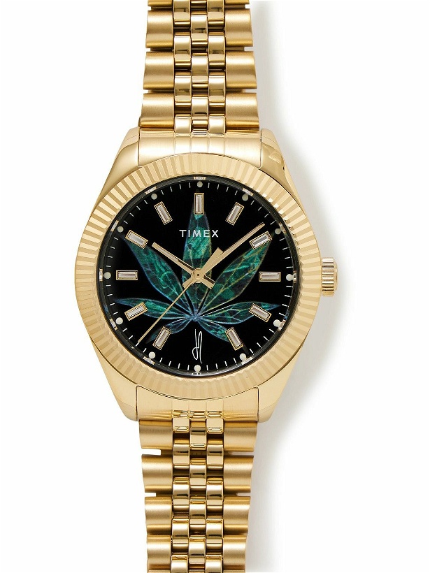 Photo: Timex - Jacquie Aiche Legacy High Life Gold-Tone Crystal Watch