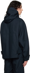 Jacquemus Navy Le Raphia 'Le Blouson Molhado' Jacket