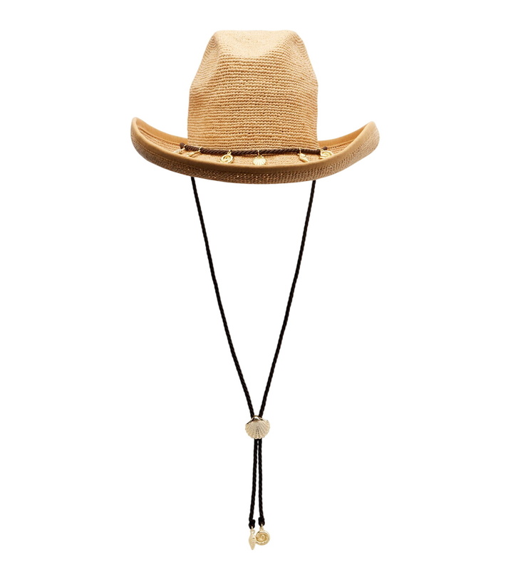 Photo: Oséree Embellished raffia cowboy hat