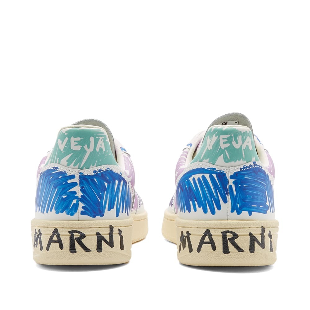 Marni x Veja V10 Low Top Sneakers in Orchid/Black Marni