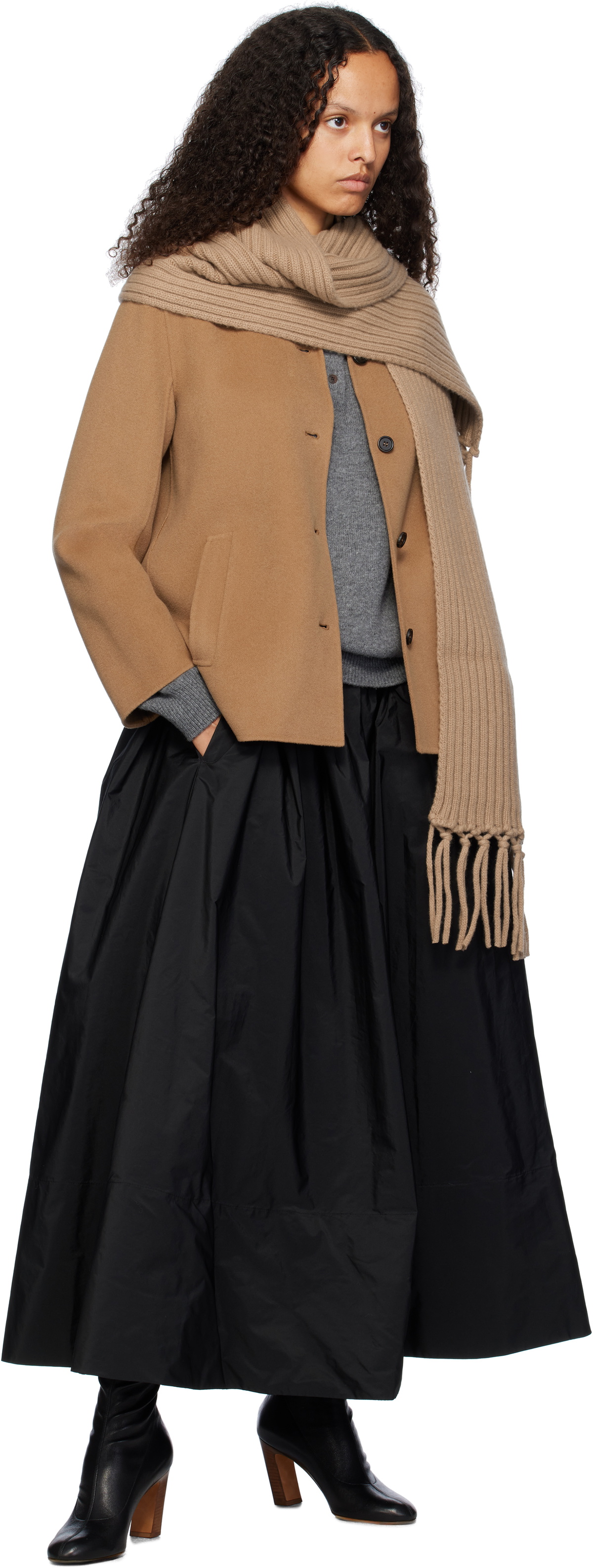 Weekend Max Mara Tan Bimba Scarf Weekend Max Mara
