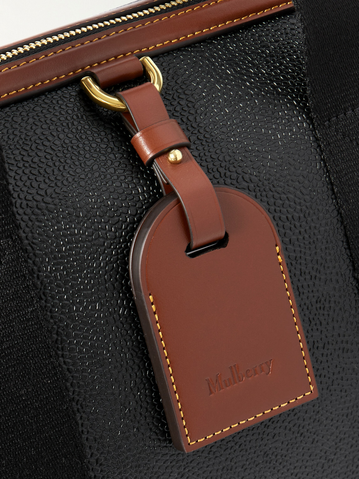 Mulberry - Heritage Day Clipper Small Leather-Trimmed Scotchgrain Weekend Bag