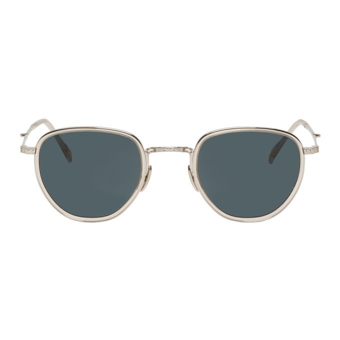 Photo: Mr. Leight Beige and Silver Roku S Sunglasses