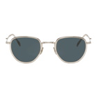 Mr. Leight Beige and Silver Roku S Sunglasses