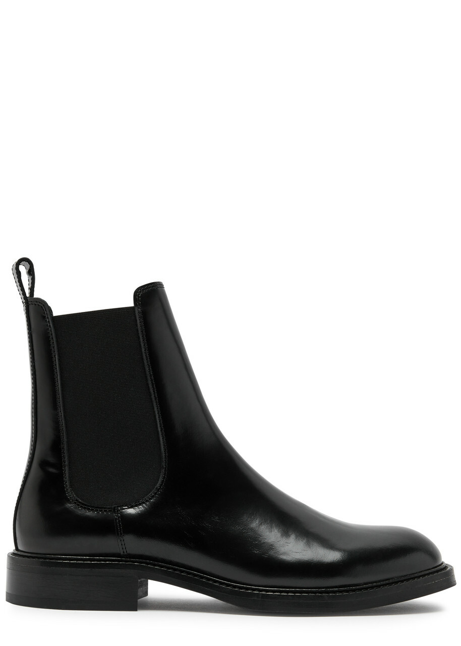 Alohas Lanz Leather Chelsea Boots Black