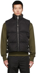 Givenchy Black 4G Buckle Puffer Vest