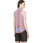 Peter Pilotto Pink Silk Graphic Print Blouse