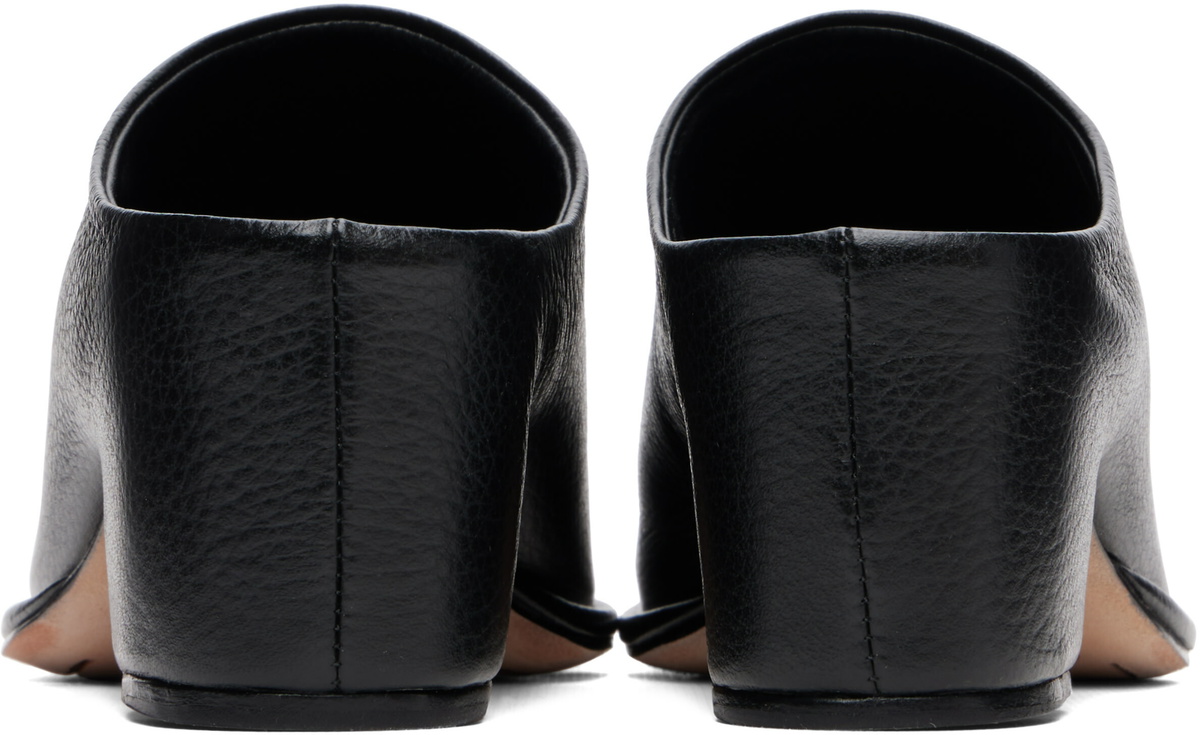 Lauren Manoogian Black Square Arch Mules