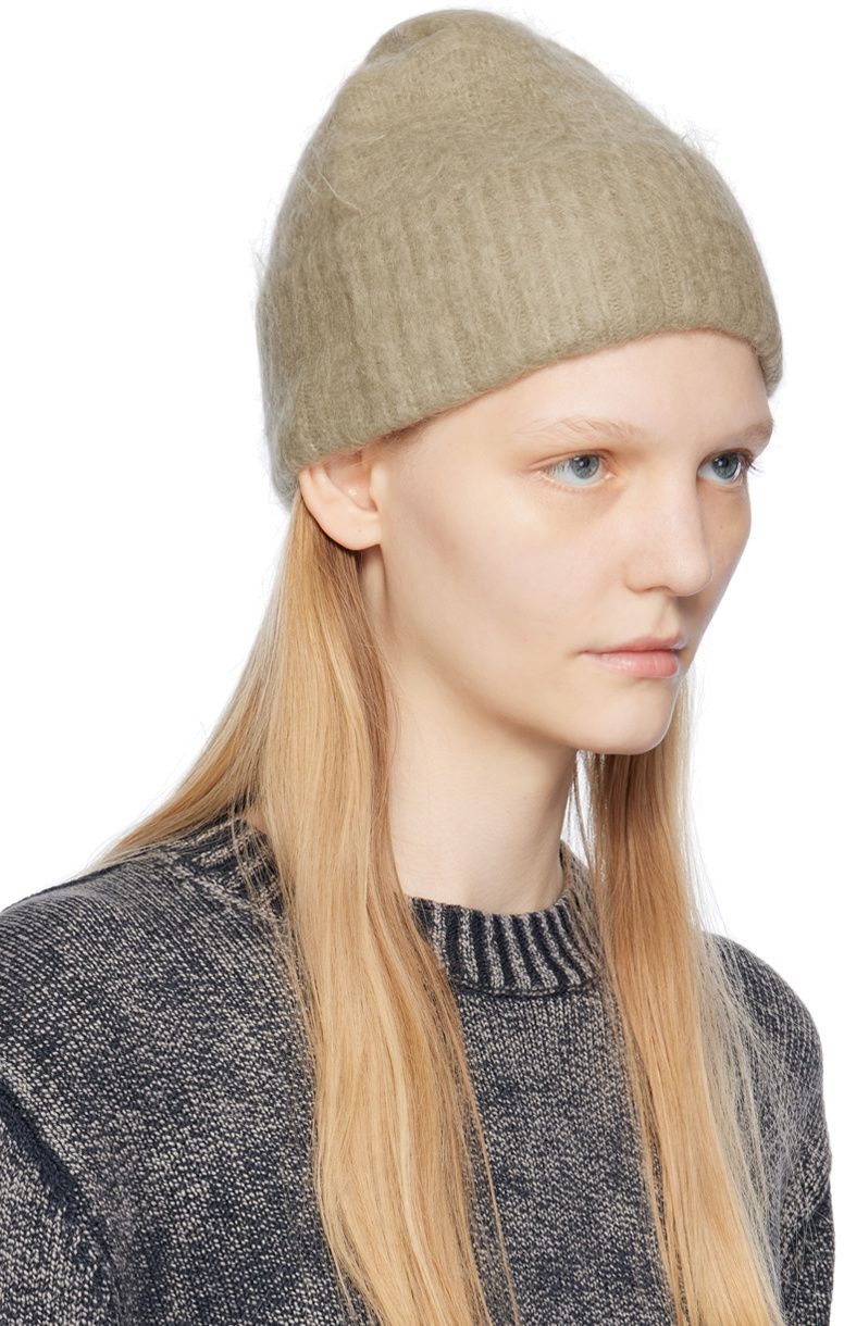 Acne Studios Beige Wool Beanie Acne Studios