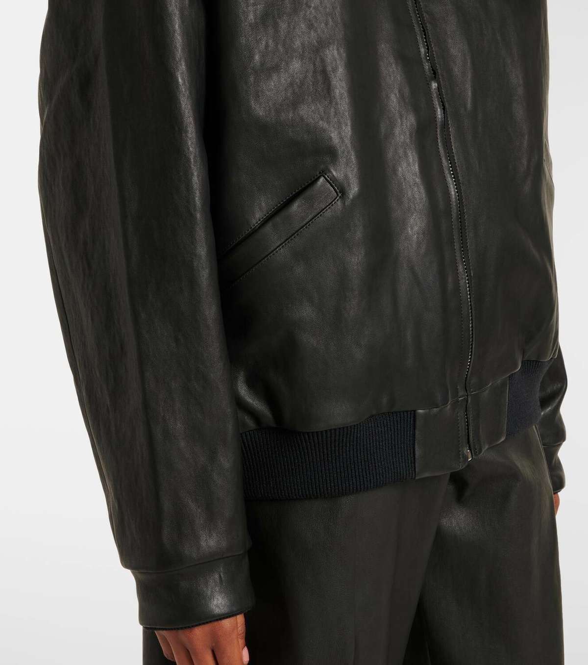 Stouls Will leather bomber jacket