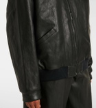 Stouls Will leather bomber jacket