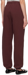 ANINE BING Burgundy Karter Sweatpants