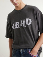 Neighborhood - Logo-Printed Cotton-Jersey T-Shirt - Gray