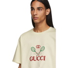 Gucci White GG Tennis Club T-Shirt
