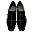 Jimmy Choo Black Patent and Suede Spencer Loafers