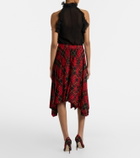 McQueen MacQueen pleated tartan midi skirt
