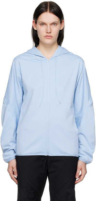 Photo: POST ARCHIVE FACTION (PAF) Blue 5.0 Center Hoodie