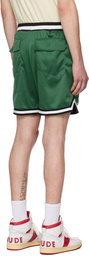 Rhude Green Court Shorts