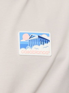 CASABLANCA Greek Temple Rubber Patch T-shirt