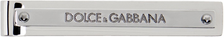 Photo: Dolce&Gabbana Silver Logo-Engraved Tie Bar