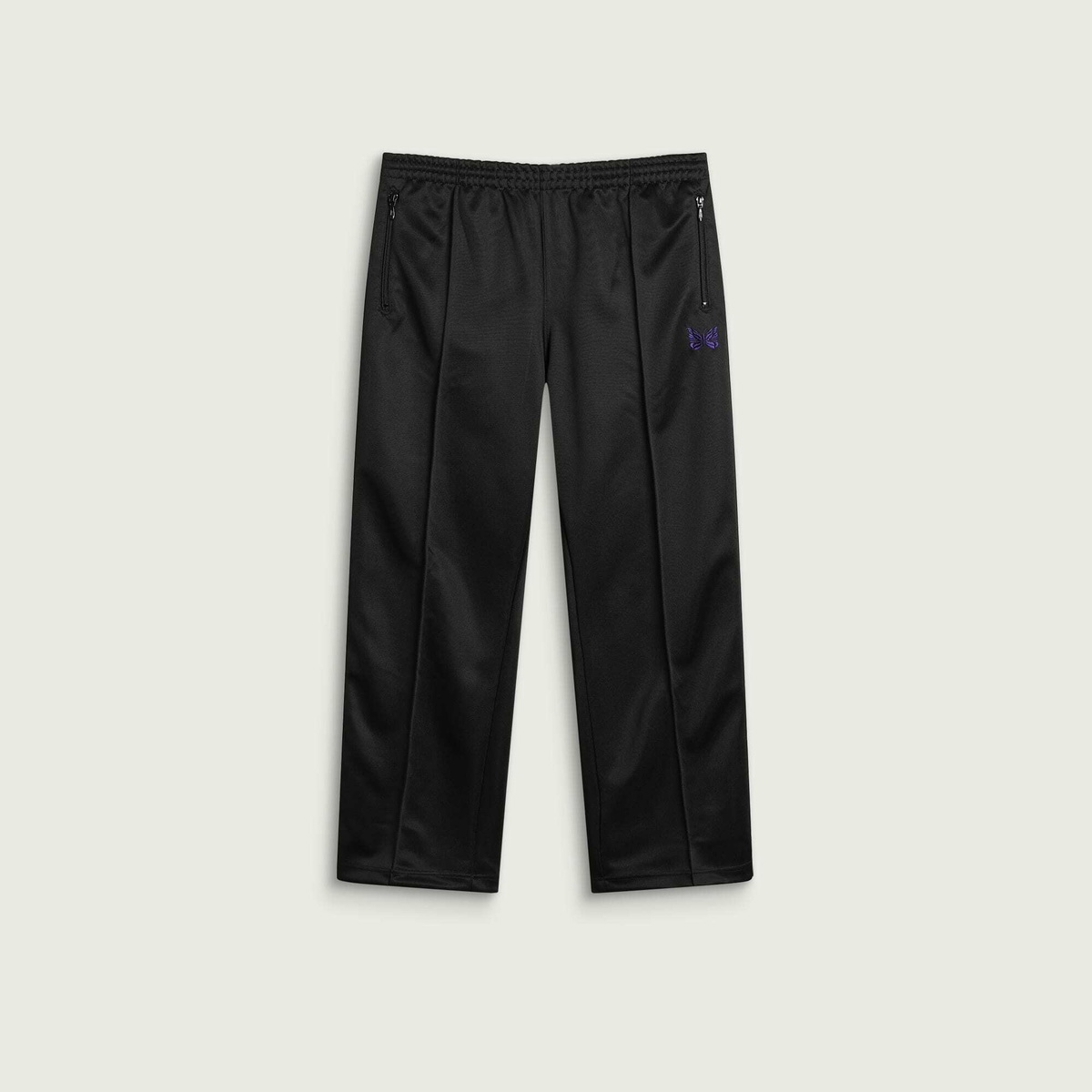 Needles Men's Poly Smooth Track Pants in Black