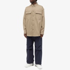 Off-White Men's Drill Overshirt in Beige