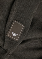Emporio Armani Travel Essential Fine-knit Jumper Dark Green
